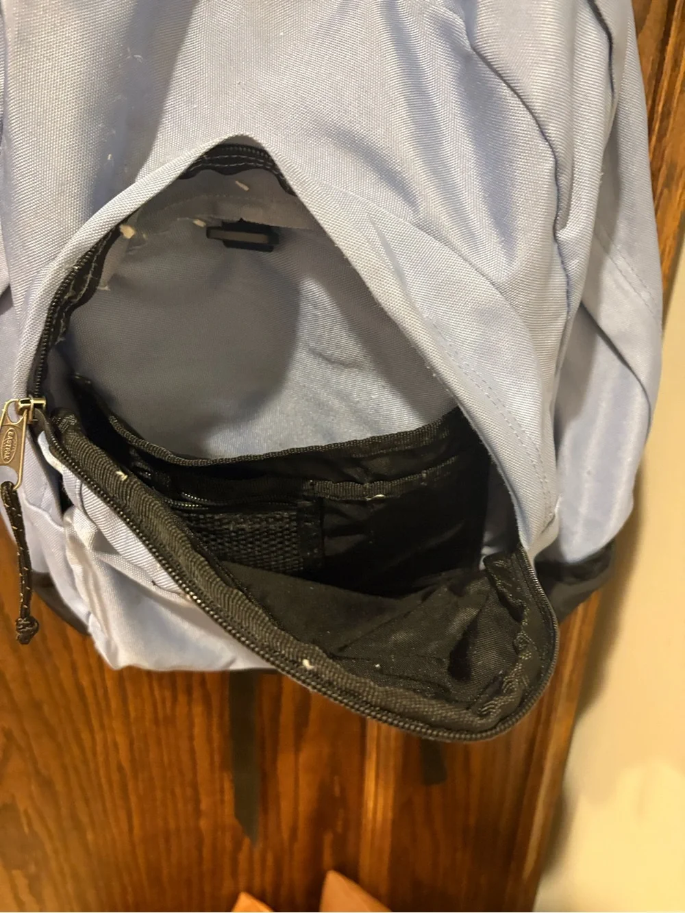 Eastpak Light Blue and Black Everyday Backpack